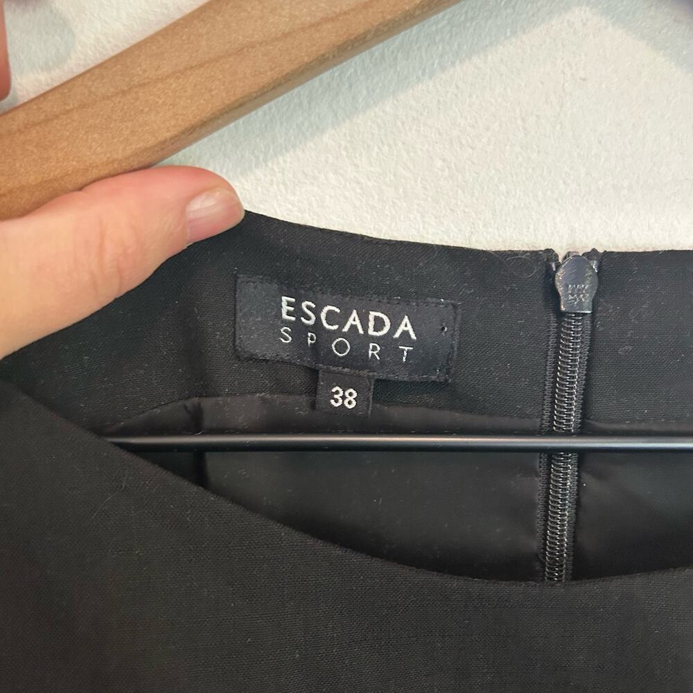 Escada Sport Sleeveless Fitted Dress Black Size 38/6 - Picture 7 of 7